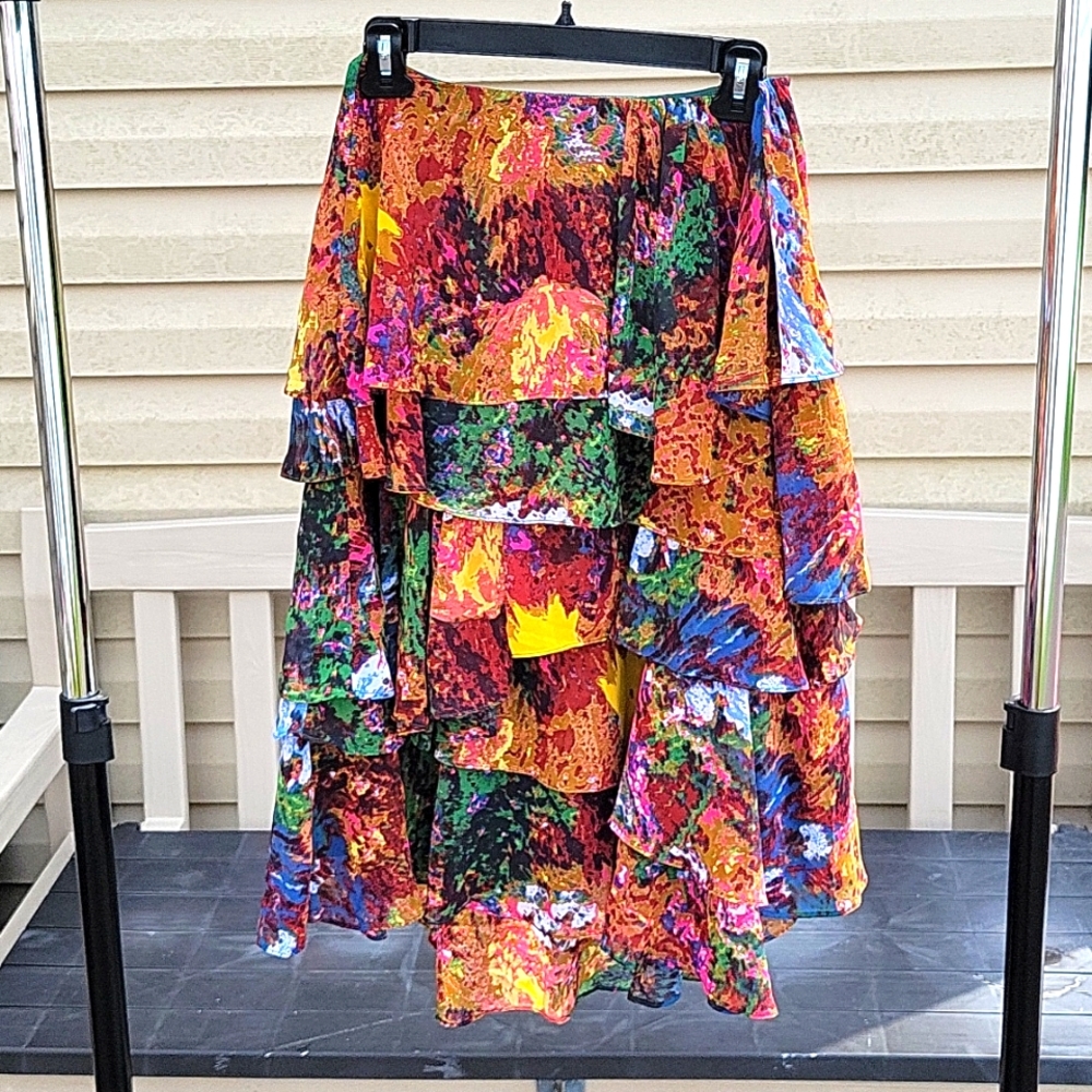 The Ugly Betty Floral Ruffle Skirt Size 4
